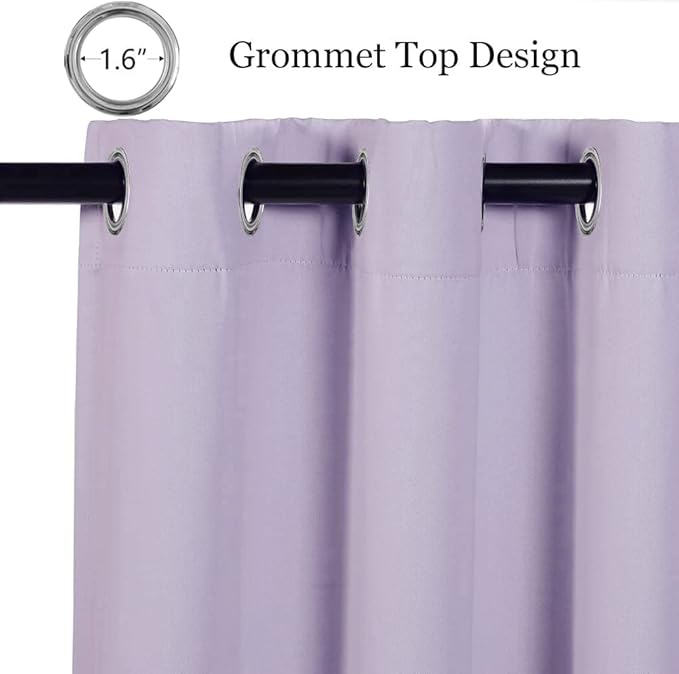 MYSKY HOME Lilac Blackout Curtains - Image 2