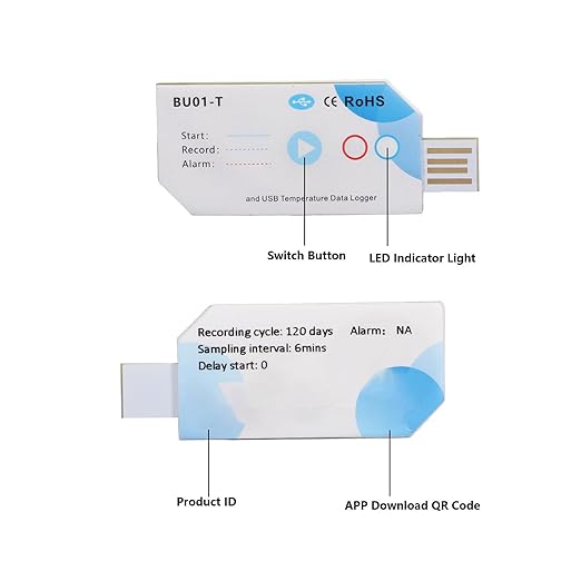 Disposable USB Temperature Humidity Data Logger - Image 2