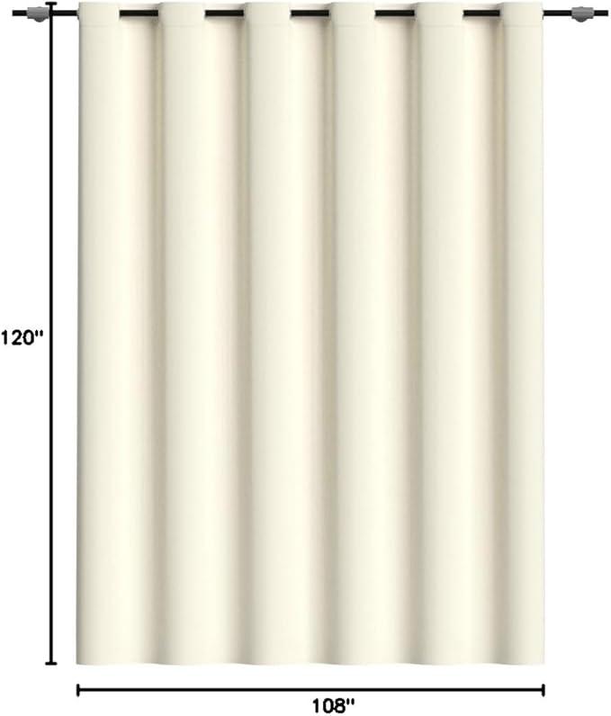 RYB HOME Blackout Room Divider Curtains Privacy Room Separator Extra Long Wide - Image 9