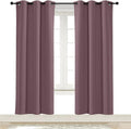 NICETOWN Kitchen Blackout Window Curtain Panel, Dry Rose, 1 Panel, 42 by 72 by NICETOWN