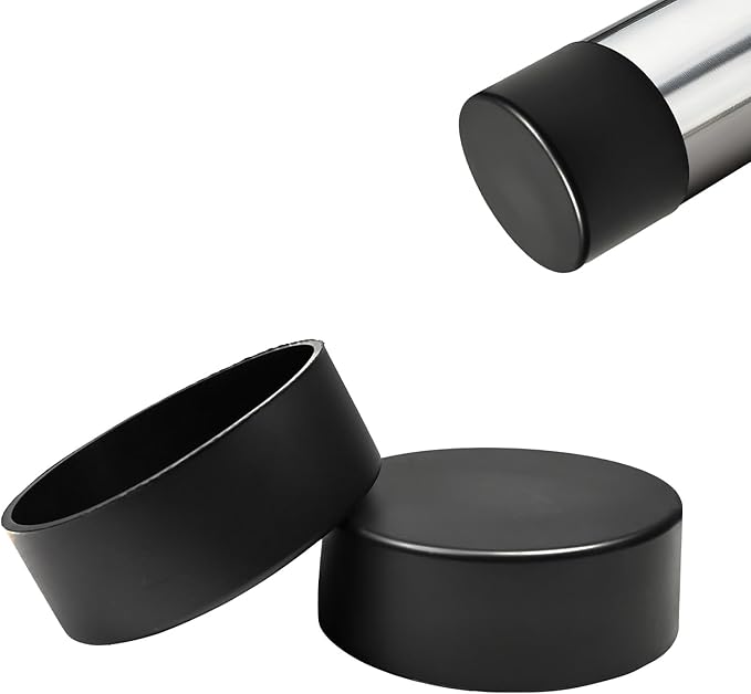 2 Pcs 3-13/16" Round Chair Leg Tips Caps, Silicone Rubber Furniture Leg Floor by BOPOREAE