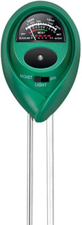 iPower 3-in-1 Soil Test Kit, Soil Moisture/Light/pH Meter by iPower