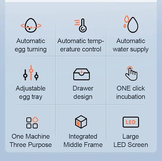 Eggs Incubator for Hatching Eggs, Automatic Egg Turning and Humidity Control - Image 4