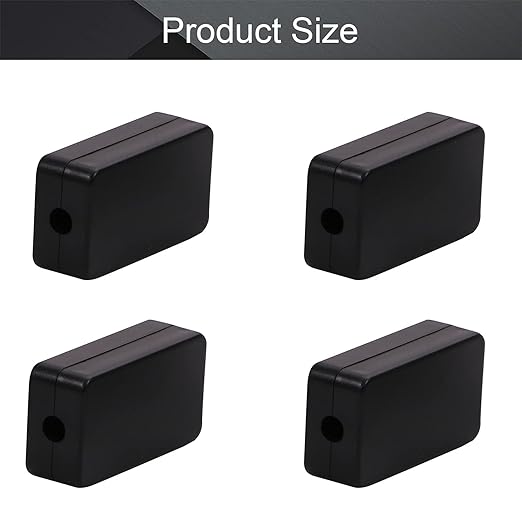 Fielect 1.89 x 1.02 x 0.61 inch Junction Box ABS Plastic Dustproof Universal - Image 6