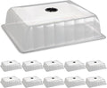 10-Pack Leak-Proof Humidity Domes, Plastic Clear Seed Starter Dome, Seed by RooTrimmer