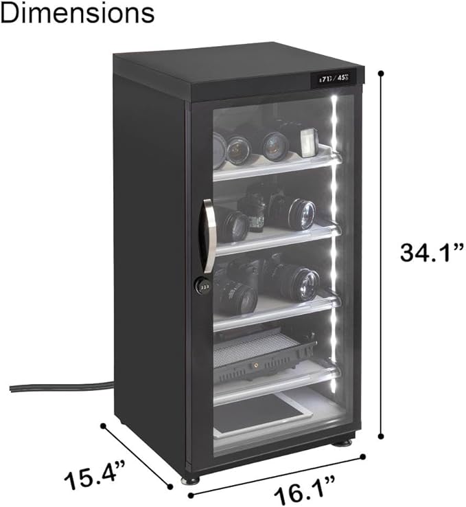 125LT Electronic Dry Cabinet for Camera, Lens & Electronics – Silent - Image 2