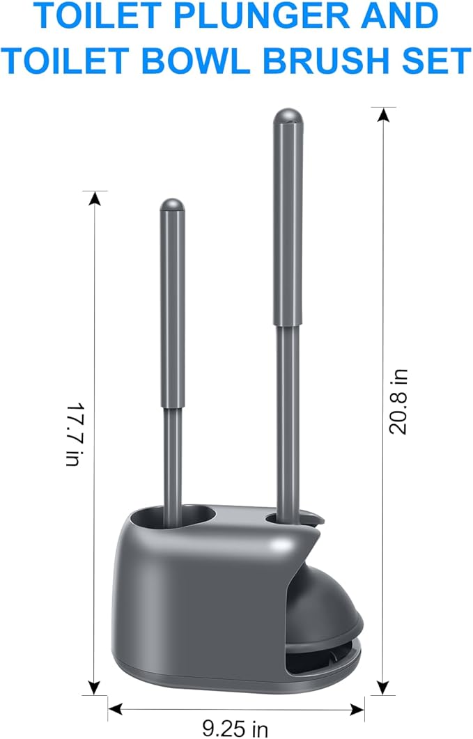 SetSail Toilet Brush and Plunger Set, 3 Pack Toilet Plungers - Image 2