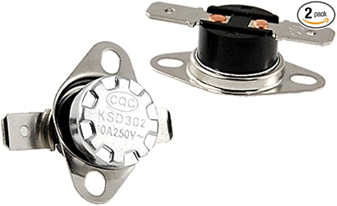 uxcell 2 Pcs 80 Celsius Temperature Control Switch Thermostat KSD302 176F N.C by uxcell