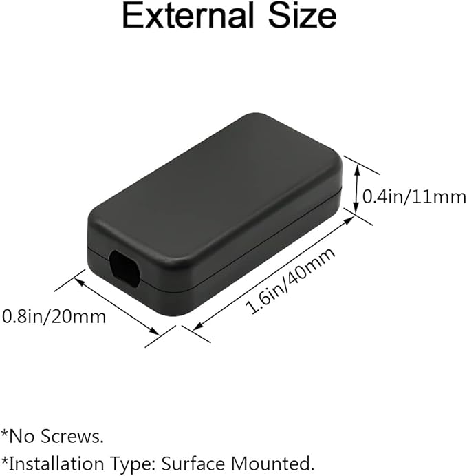 LeMotech Project Box 10 Pieces ABS Plastic Electrical Project Case Small - Image 2
