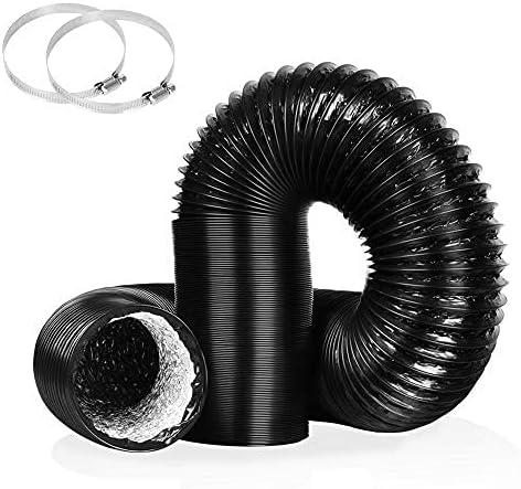 YIJUHOU 4 Inch 25FT Dryer Vent Hose, Non-Insulated Air Duct by YIJUHOU