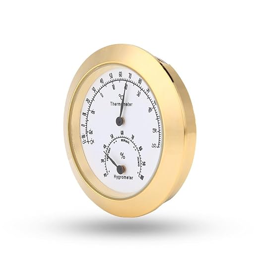 Guitar Violin Thermometer Hygrometer, Alloy Meter Temperature and Humidity - Image 8