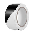 Hazard Tape - 2 Inch x 108 Feet Black & White Ultra-Adhesive Safety Stripe Tape by YEEGRAOU