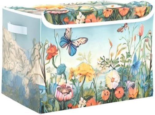 xigua Colorful Flower Pattern Storage Bins - Image 8