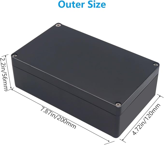 Project Box ABS Black Electrical Boxes IP67 Outdoor Waterproof box Electronic - Image 2