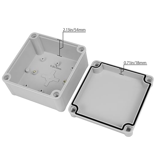 Junction Box, 4.9"x 4.9"x 3" Outdoor Electrical Box - Image 3
