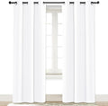 NICETOWN Pure White Window Curtain and Drape, 1 Panel, 42 by 84, Easy Care by NICETOWN