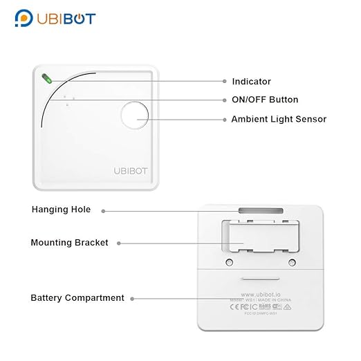 UbiBot Industrial Wireless Remote Temperature Humidity Ambient Light Sensor - Image 7