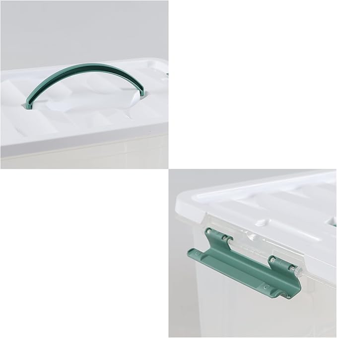 6 Pack 14 L Clear Storage Latch Box, Plastic Storage Bins - Image 3