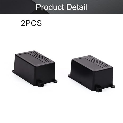 Fielect 2Pcs Project Box ABS Plastic Junction Box Dustproof Universal - Image 4