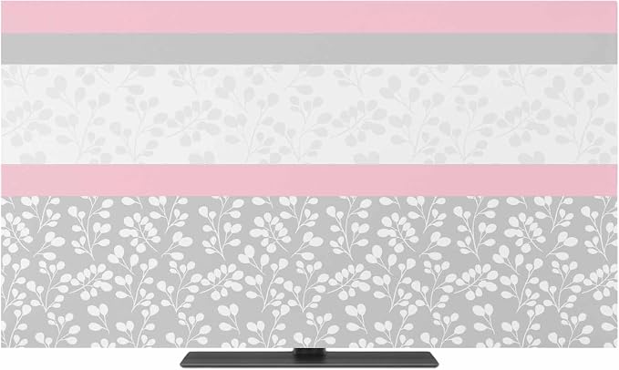 Watercolor Flower Leaf Plant Indoor TV Cover, Elastic TV Screen Protector by Unknown
