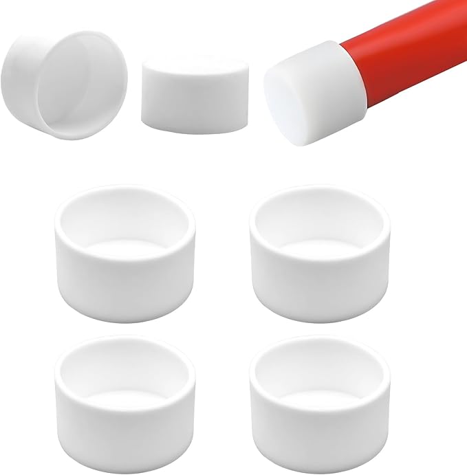 1-5/8" Silicone Chair Leg Floor Protectors, Rubber Chair Leg Caps, Non-Slip by EASYEAH