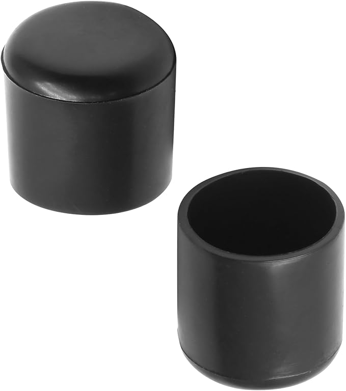 40 Pcs Round Rubber Furniture Leg Caps, 3/4" Vinyl Flexible Chair Leg Floor - Image 3