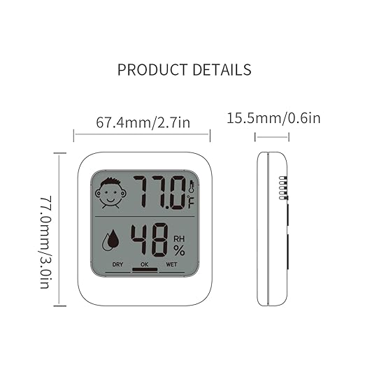 Pack of 2 Digital Thermometer and Hygrometer - Image 6