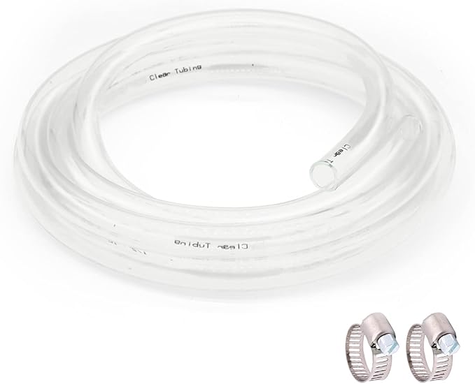1/4’’ ID × 3/8’’ OD - 25 ft Clear Plastic Vinyl Tubing by ProfessionalBrand