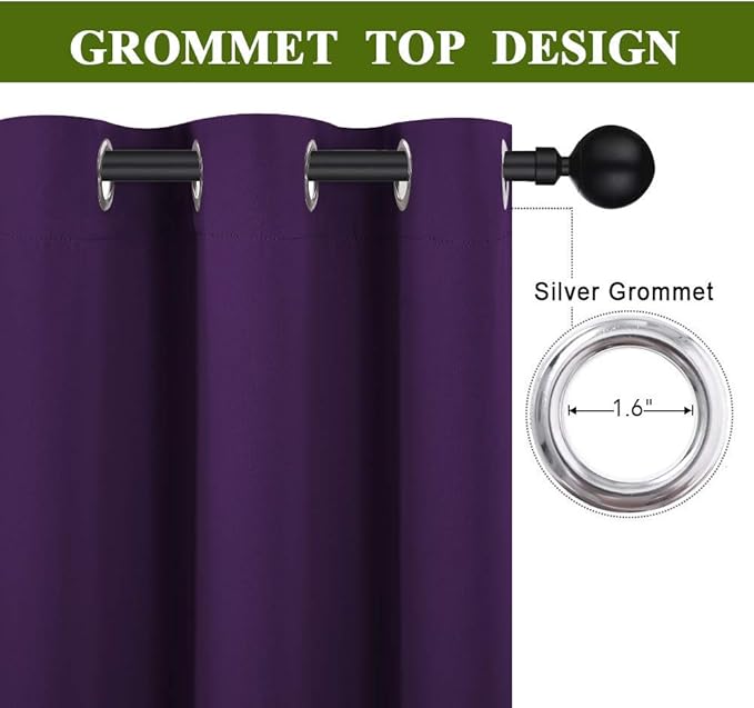 NICETOWN Energy Saving Blackout Darkening Drape, Triple Weave Home Decoration - Image 3