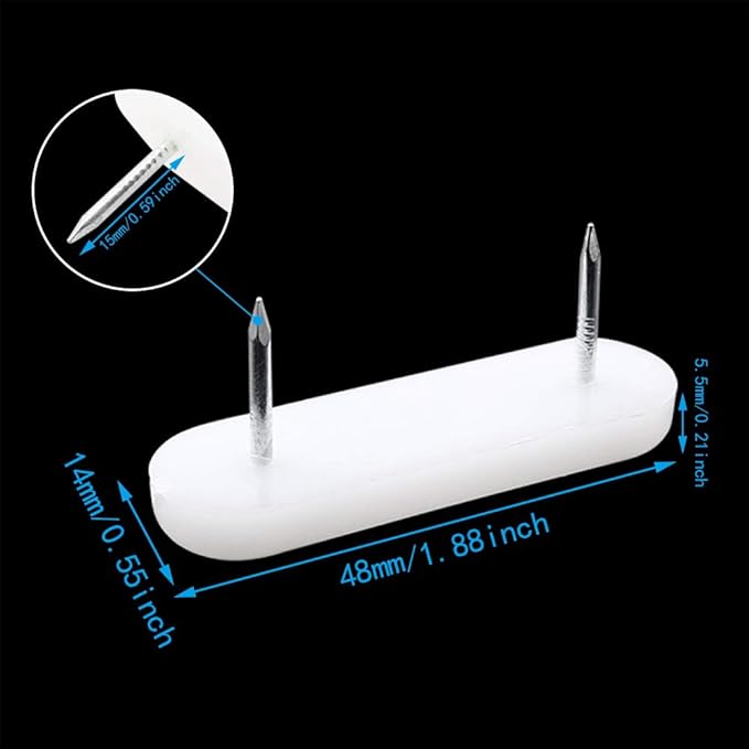40pcs Plastic Head Double Pins Multifunctional Furniture Chair Leg Feet Pads - Image 2