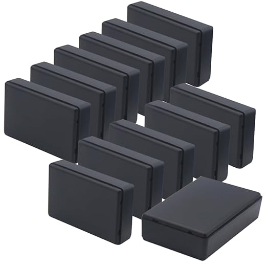 Zulkit 12Pcs Project Boxes ABS Plastic Electrical Project Case Power Junction by Zulkit