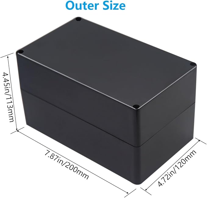 Project Box ABS Black Electrical Boxes IP67 Outdoor Waterproof box Electronic - Image 2