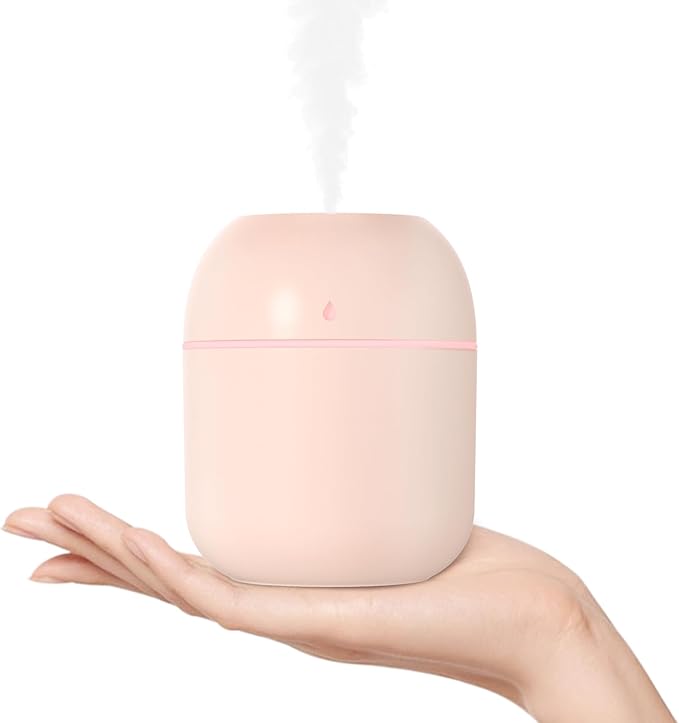 Portable Small Humidifier, USB Personal Desktop Humidifier by KOSGHO