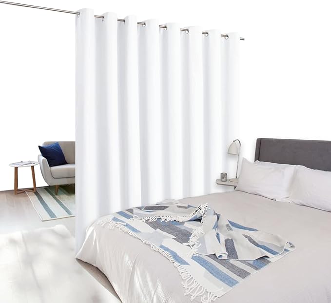 NICETOWN Closet Door Curtain, Room Dividers Panel Screens Partitions, Wide - Image 2