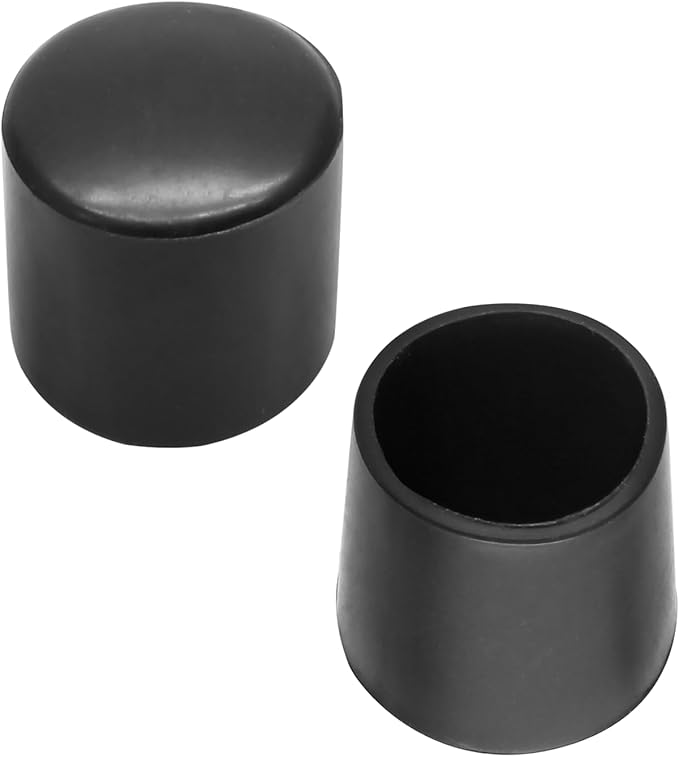 20 Pcs Round Rubber Furniture Leg Caps, 1/2" Vinyl Flexible Chair Leg Floor - Image 3