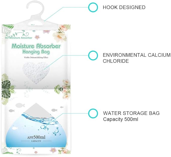 CANAGER Hanging Moisture Absorber, Hanging Dehumidifier Bags - Image 3