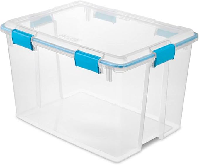 Sterilite 80 Qt Gasket Box, Stackable Storage Bin by Sterilite