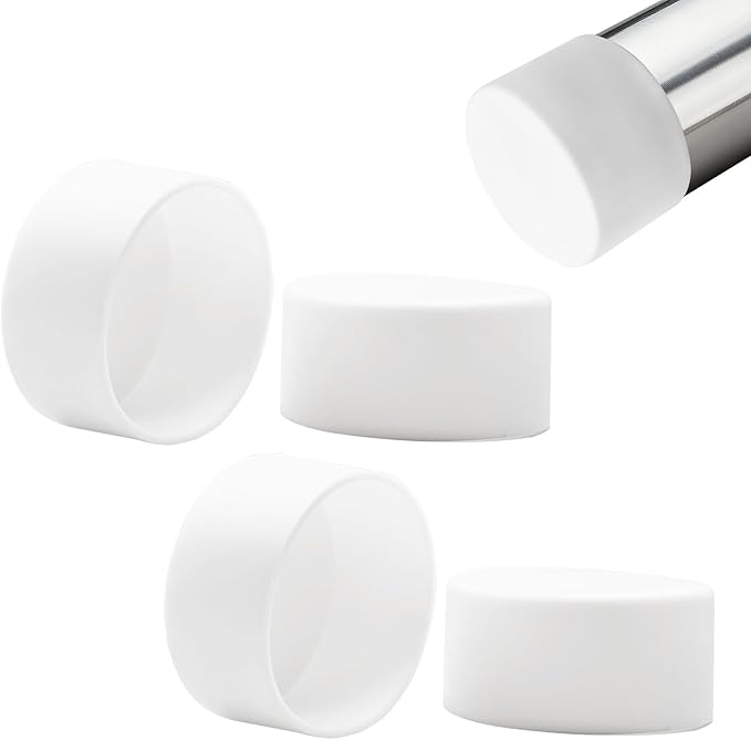 4 Pcs 2-1/2" Round Chair Leg Tips Caps, Silicone Rubber Furniture Leg Floor by BOPOREAE