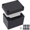 Junction Box, IP67 Waterproof ABS Black Project Box by Otdorpatio