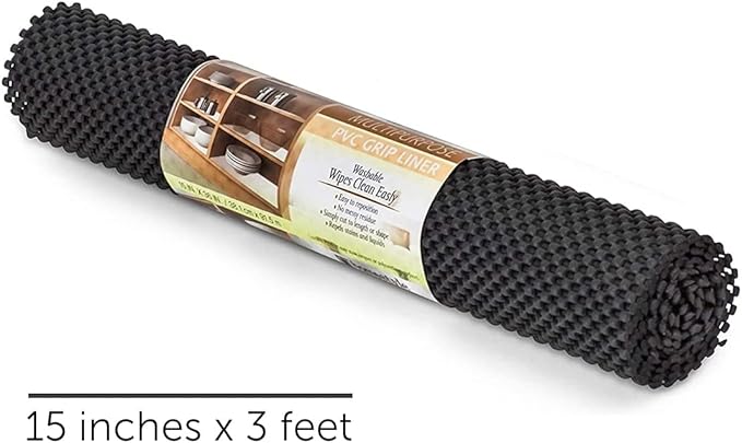 SteadMax Shelf Liner, 15 inches x 6 feet Total, Non-Slip Ultra-Grip Mats - Image 4