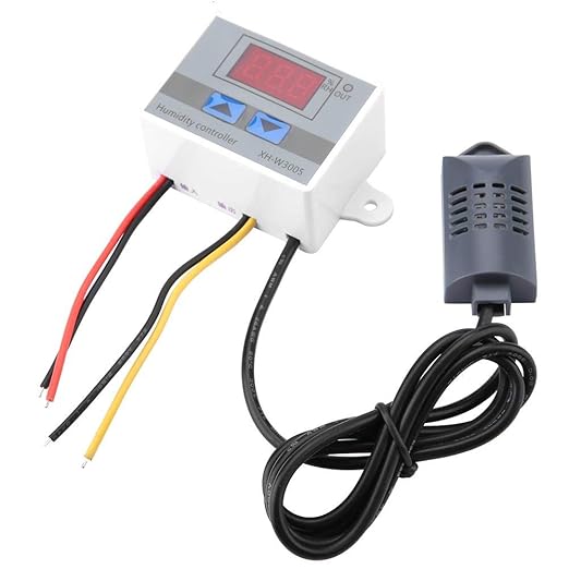 Digital Hygrometer, XH-W3005 Digital Hygrometer Switch Controller Humidity - Image 4