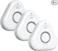 3 Pack Water Leak Detectors for Home, 4 Levels Adjustable Audio 0-120dB Water by stechro