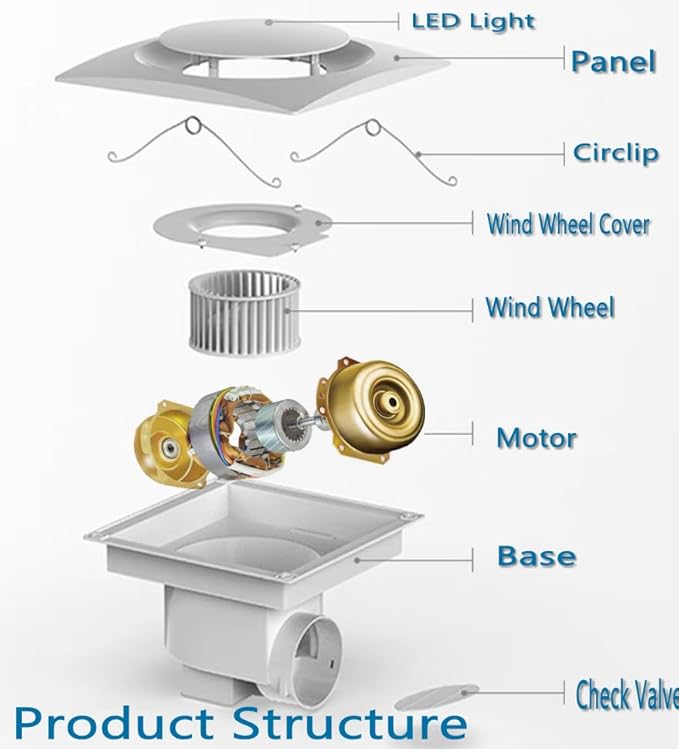 Nalle Ventilation Fans Bathroom Exhaust Fan - Image 6