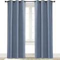 NICETOWN Curtain Blackout Drape Panel, Single Panel, 34 x 84 inch, Stone Blue by NICETOWN