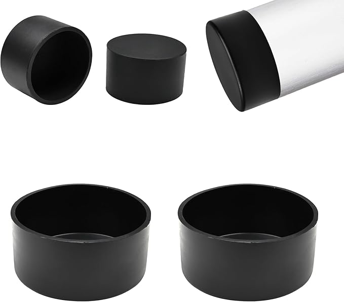 2-7/8" Silicone Chair Leg Floor Protectors, Rubber Chair Leg Caps, Non-Slip by EASYEAH