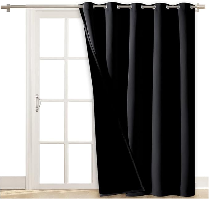NICETOWN Extra Wide Patio Door Curtain, Super Heavy-Duty Thermal Sliding Glass - Image 2