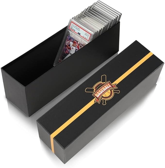 G-PLUS Graded Cards Holder Container Graded Card Storage Box Holds 50-55 Black by G-PLUS