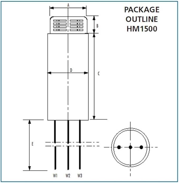 Taidacent Humidity Sensor HM1500LF: Capacitive Linear Voltage Output - Image 5