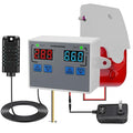 Hygrometer Thermometer Alarm, 12V High/Low Temperature and Humidity Monitor by Unknown