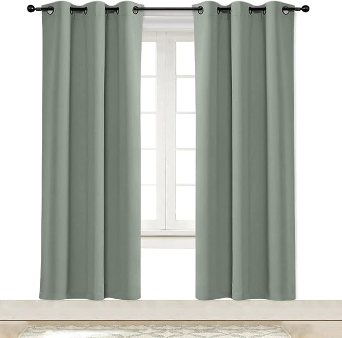 NICETOWN Blackout Curtain Window Drape Panel Noise Reducing Solid Grommet Top by NICETOWN